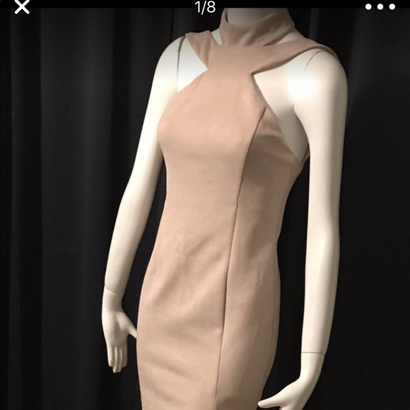 PINK MOCK NECK PENCIL DRESS !!! - Picture 3 of 8